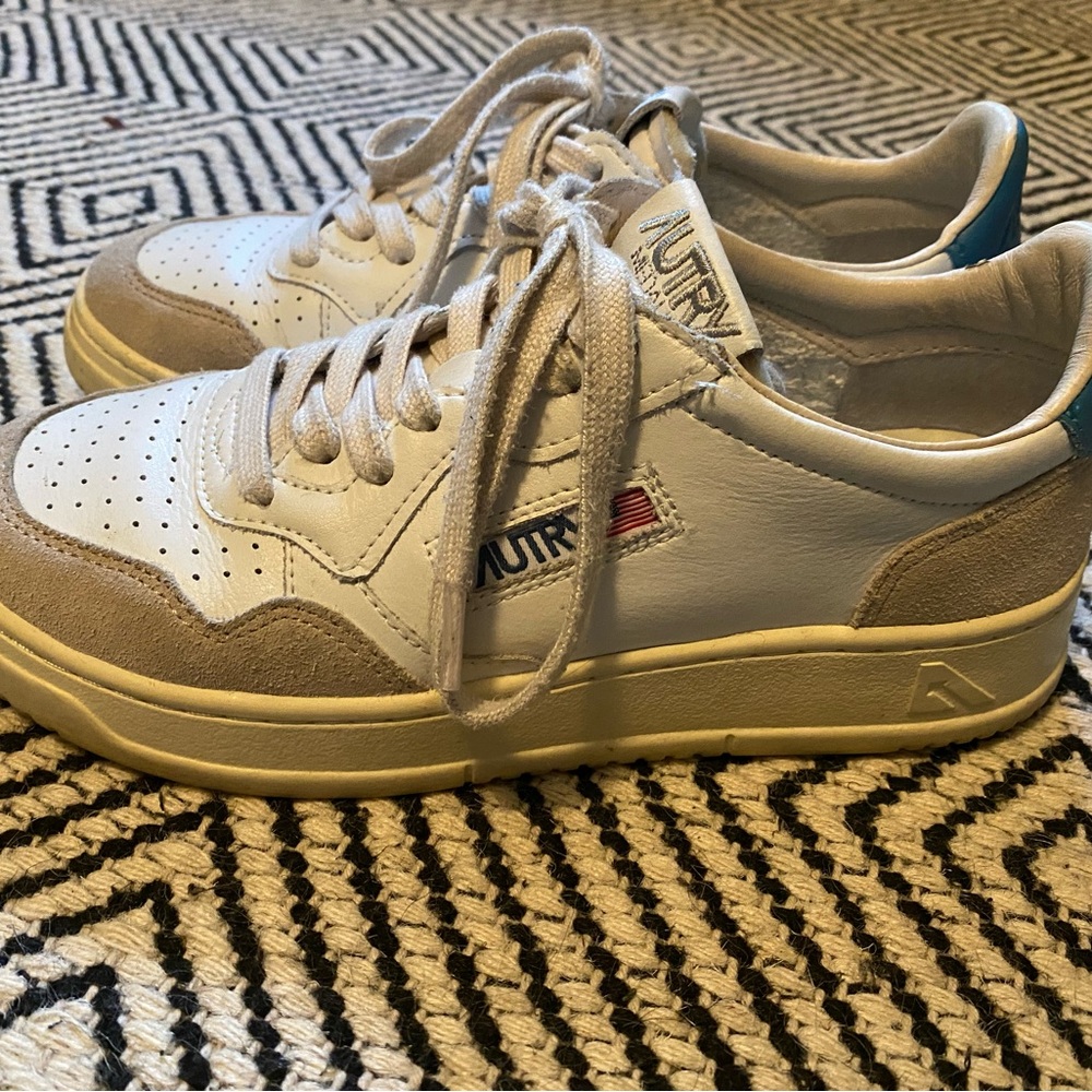 Autry medalist low suede-trimmed sneakers 38IT